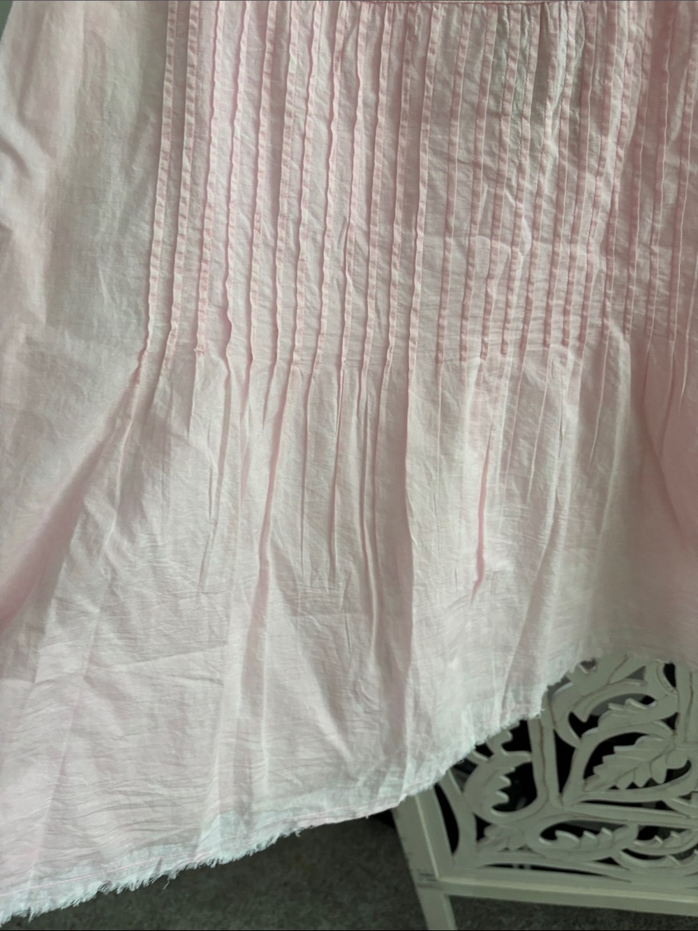Light Pink Sleeveless Cotton Tunic Top - Picture 5 of 7